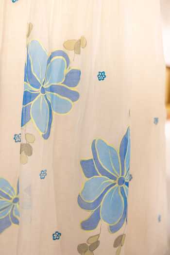 Buy_AM by Anita Mittal_Off White Chanderi Round Neck Zoya Mul Tunic And Pant Set 