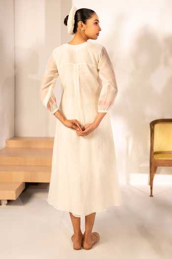 AM by Anita Mittal Zoya Mul Chanderi Tunic & Pant Set 