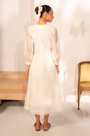 AM by Anita Mittal Zoya Mul Chanderi Tunic & Pant Set 