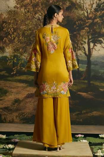 Chandrima Floral Medley Short Kurta With Sharara