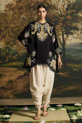 Chandrima Paisley Detail Tunic With Harem Pant 