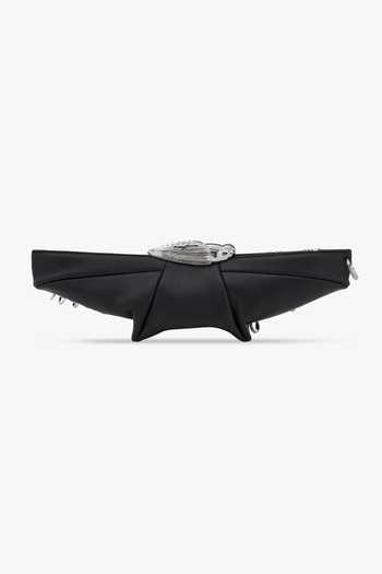 Buy_Outhouse_Black Koko Aeronaut Studded Clutch _Online_at_Aza_Fashions