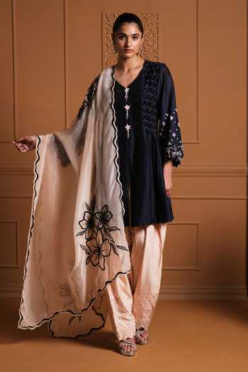 Sonia Khatri Shabnam Hand Smocked Kurta Set