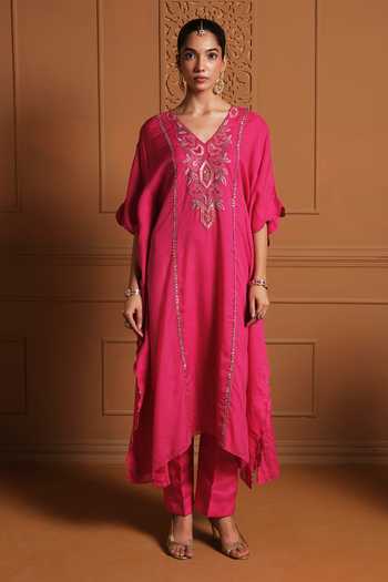 Sonia Khatri The Shama Embroidered Kaftan & Pant Set
