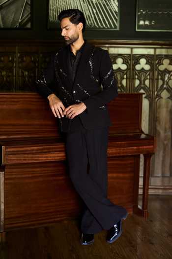 Varun Chakkilam Black Majesty Blazer Set 