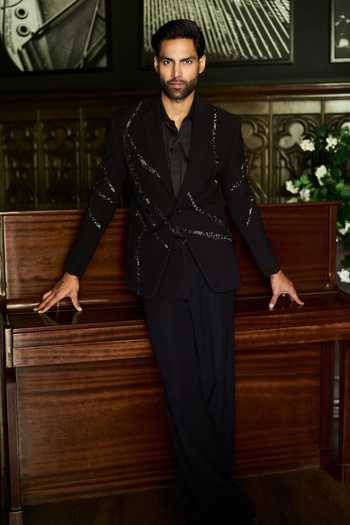 Varun Chakkilam Black Majesty Blazer Set 