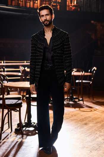 Varun Chakkilam Nero Embellished Jacket Set