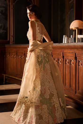 Varun Chakkilam Amber Blossom Lehenga Set