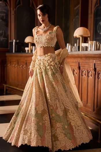 Varun Chakkilam Amber Blossom Lehenga Set