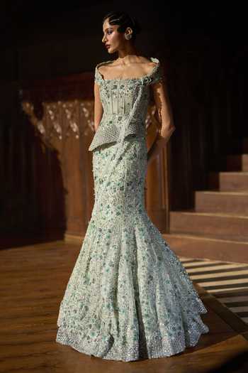 Varun Chakkilam Jade Gimlet Lehenga Set