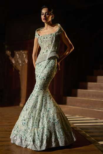 Varun Chakkilam Jade Gimlet Lehenga Set