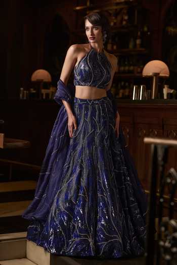 Varun Chakkilam Cosmic Embellished Lehenga Set