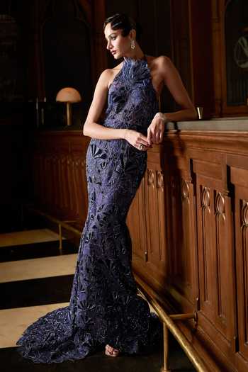 Varun Chakkilam Celestial Embroidered Gown