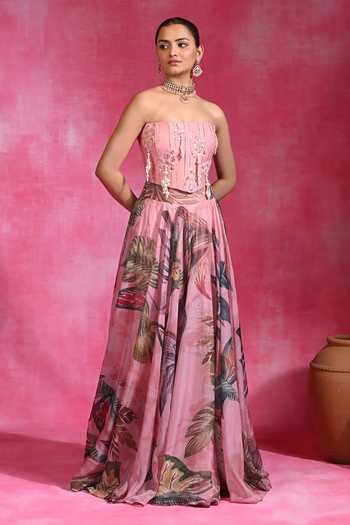 Rishi and Vibhuti Sugar Siren Corset & Lehenga Set 