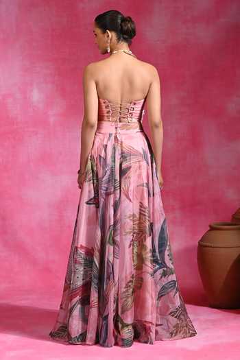 Rishi and Vibhuti Sugar Siren Corset & Lehenga Set 