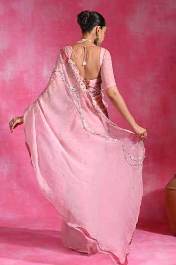 Rishi and Vibhuti Baharra Pre-Stitched Saree With Blouse 