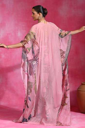 Rishi and Vibhuti Sugar Winkle Printed Shrug Sharara Set 