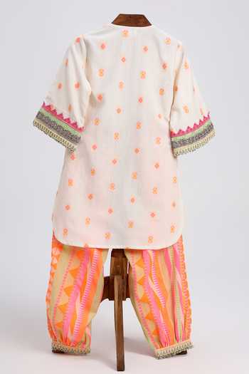 MINIME ORGANICS Butti Print Kurta & Salwar Set 
