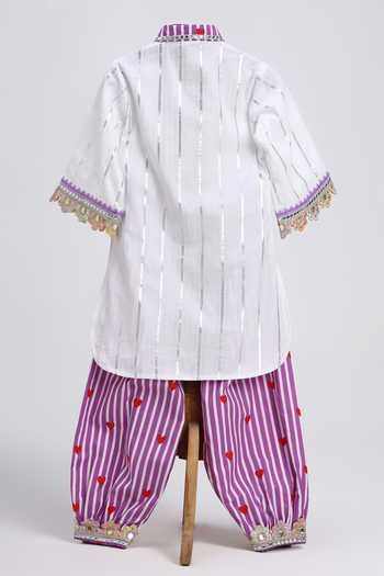 MINIME ORGANICS Cotton Kurta & Printed Salwar Set 