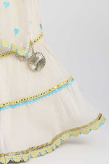 MINIME ORGANICS Off White Cotton, Shantoon Heart Embroidered Kurta And Sharara Set Online at Aza Fashions MINIME ORGANICS_Off White Cotton, Shantoon Heart Embroidered Kurta And Sharara Set _Online_at_Aza_Fashions