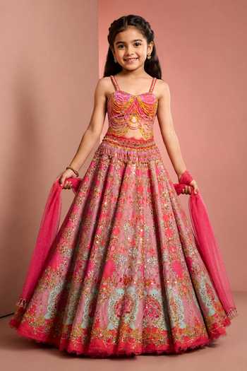 Neha Khullar Printed Hand Embroidered Lehenga Set 