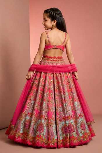 Neha Khullar Printed Hand Embroidered Lehenga Set 