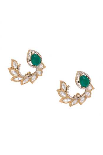 Nazaakat By Samara Singh Stone Studded Earrings 