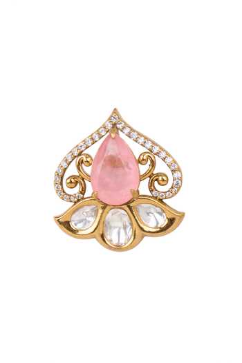 Buy Nazaakat By Samara Singh Pink Spade Embellished Stud Earrings Online at Aza Fashions Buy_Nazaakat By Samara Singh_Pink Spade Embellished Stud Earrings _Online_at_Aza_Fashions