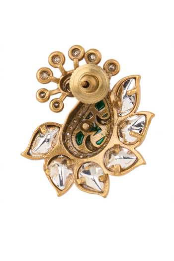 Buy Nazaakat By Samara Singh Green Paisley Embellished Stud Earrings Online at Aza Fashions Buy_Nazaakat By Samara Singh_Green Paisley Embellished Stud Earrings _Online_at_Aza_Fashions