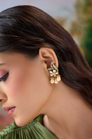 Nazaakat By Samara Singh Embellished Dangling Earrings