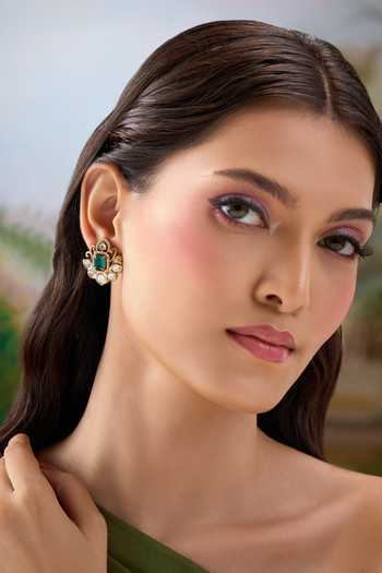 Nazaakat By Samara Singh Embellished Stud Earrings 