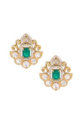 Nazaakat By Samara Singh Embellished Stud Earrings 