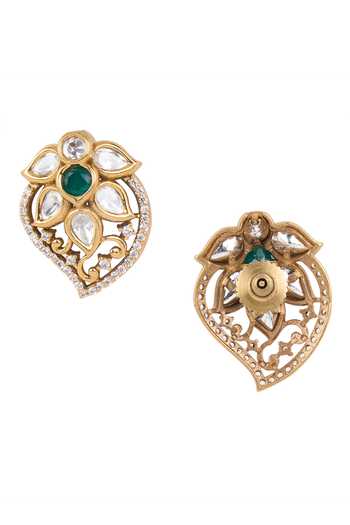 Nazaakat By Samara Singh Kairi Embellished Stud Earrings 