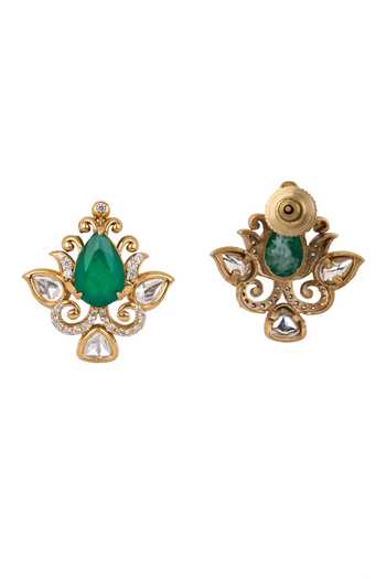 Nazaakat By Samara Singh Studded Fluer Earrings