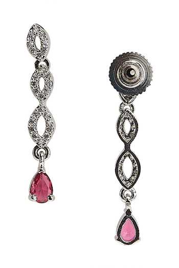 Nazaakat By Samara Singh_Silver Plated Cutout Motif Necklace Set _at_Aza_Fashions