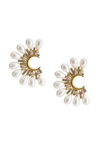 Nazaakat By Samara Singh Pearl Studded Earrings
