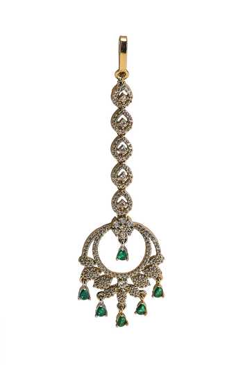 Nazaakat By Samara Singh Stone Drop Maangtikka