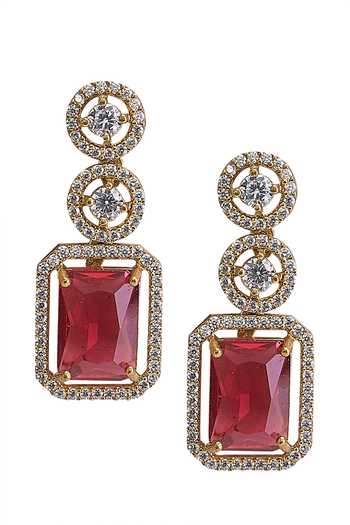 Nazaakat By Samara Singh Stone Studded Earrings 