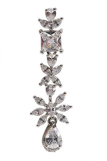 Buy_Nazaakat By Samara Singh_Silver Plated Stone Studded Necklace Set _Online_at_Aza_Fashions