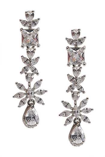 Buy_Nazaakat By Samara Singh_Silver Plated Stone Studded Necklace Set 