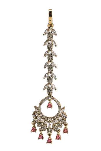 Nazaakat By Samara Singh Bead Drop Maangtikka
