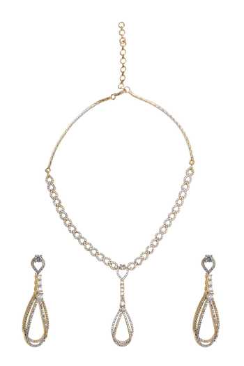 Nazaakat By Samara Singh Cutout Pendant Necklace Set 