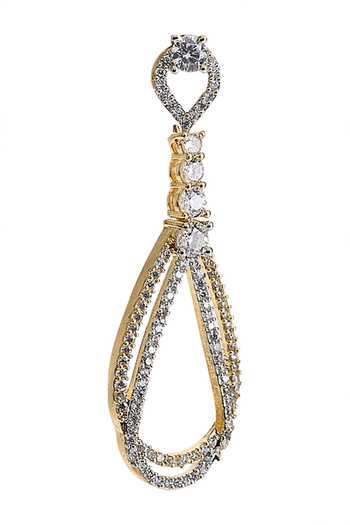 Buy_Nazaakat By Samara Singh_Gold Plated Cutout Pendant Necklace Set _Online_at_Aza_Fashions