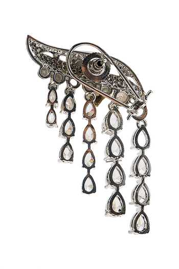 Nazaakat By Samara Singh Silver Plated American Diamond Dangler Earrings Online at Aza Fashions Nazaakat By Samara Singh_Silver Plated American Diamond Dangler Earrings _Online_at_Aza_Fashions
