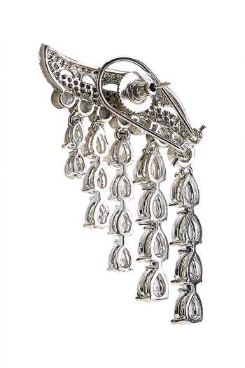 Buy Nazaakat By Samara Singh Silver Plated American Diamond Dangler Earrings Online at Aza Fashions Buy_Nazaakat By Samara Singh_Silver Plated American Diamond Dangler Earrings _Online_at_Aza_Fashions