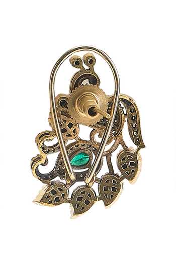 Buy Nazaakat By Samara Singh Gold Plated Peacock Carved Earrings Online at Aza Fashions Buy_Nazaakat By Samara Singh_Gold Plated Peacock Carved Earrings _Online_at_Aza_Fashions