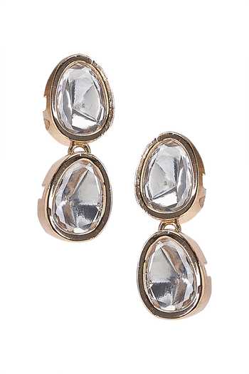 Shop Nazaakat By Samara Singh Gold Plated Polki Faux Diamond Studded Necklace Set Online at Aza Fashions Shop_Nazaakat By Samara Singh_Gold Plated Polki Faux Diamond Studded Necklace Set _Online_at_Aza_Fashions