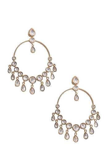 Nazaakat By Samara Singh Kundan Studded Earrings 