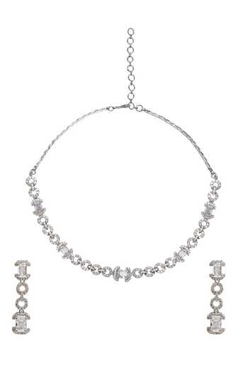 Nazaakat By Samara Singh Stone Studded & Cutout Necklace Set 