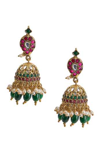 Nazaakat By Samara Singh Bead Drop Jhumkas 
